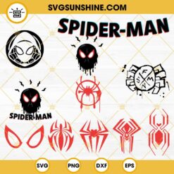 Spiderman Age 3 Shooting Web With Kids Age Svg Cut File For Cricut, Silhouette, Spider Man Svg, Layered Cutting File, Spiderman Birthday Svg