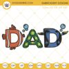 Finding Nemo Dad Embroidery Designs, Funny Disney Dad Machine Embroidery Files