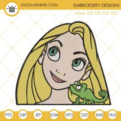 Rapunzel Princesses Embroidery Designs, Disney Tangled Embroidery PES Files