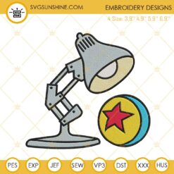 Pixar Lamp And Luxo Ball Embroidery Designs, Toy Story Machine Embroidery Files