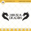House Of The Dragon Embroidery Designs, Movies Machine Embroidery Files