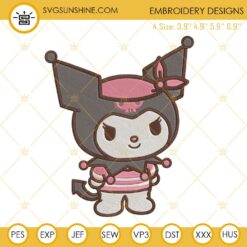 Kuromi Sailor Embroidery Designs, Kuromi Hello Kitty Embroidery Files