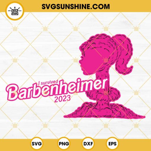 Barbenheimer 2023 SVG, Barbie Movie 2023 SVG PNG DXF EPS FILES