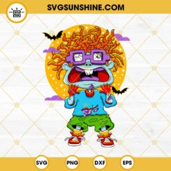 Chuckie Finster Zombie SVG, Rugrats Halloween SVG, Chuckie Finster SVG PNG DXF EPS