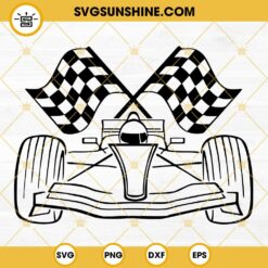 Stylized Racing Cars SVG PNG DXF EPS Cut Files