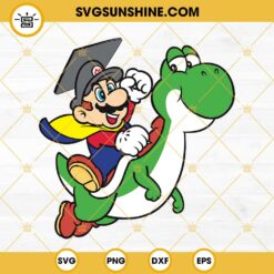 Mario And Yoshi Level Complete Graduation SVG, Super Mario Bros SVG, Nitendo Games SVG PNG DXF EPS