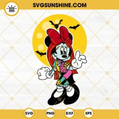 Minnie Sally SVG, Disney Halloween SVG, The Nightmare Before Christmas Movies SVG PNG DXF EPS