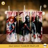 Horror Characters 20oz Tumbler Sublimation PNG, Halloween Movie Tumbler Template PNG