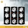 Boo 3D Inflated 20oz Skinny Tumbler Wrap PNG, Cute Ghost Halloween Tumbler PNG Design