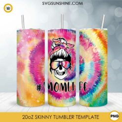 Mom Sunflower 20oz Skinny Tumbler Wrap PNG, Mother’s Day Tumbler Template PNG Design