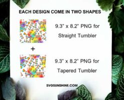 Love Is Love 20oz Skinny Tumbler Wrap PNG, LGBTQ Sayings Tumbler Template PNG