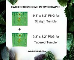 Kermit The Frog Starbucks Coffee 20oz Skinny Tumbler Wrap PNG, Muppet Tumbler Template PNG Design