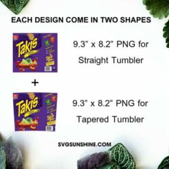 Takis Fuego 20oz Skinny Tumbler Wrap PNG, Chili Snack Tumbler Template PNG Design