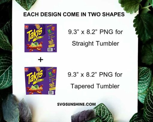 Takis Fuego 20oz Skinny Tumbler Wrap PNG, Chili Snack Tumbler Template PNG Design