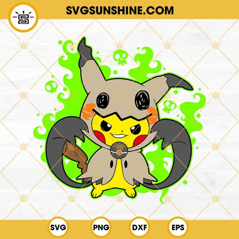 Pikachu Mimikyu SVG, Pikachu Halloween SVG, Pokemon Halloween SVG PNG