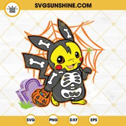 Pikachu Mimikyu SVG, Pikachu Halloween SVG, Pokemon Halloween SVG PNG DXF EPS