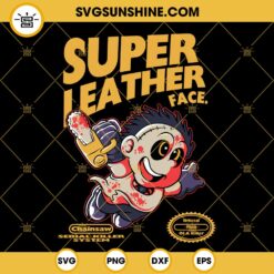 Super Mario Leatherface SVG, Super Mario Halloween SVG, Leatherface SVG