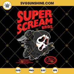 Super Mario Scream SVG, Ghostface SVG, Ghostface Movies SVG PNG DXF EPS