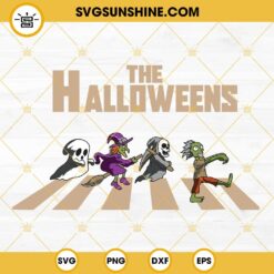The Halloweens Abbey Road SVG, The Beatles Halloween SVG