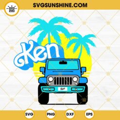 Ken SVG, Ken Jeep Car SVG, Ken Barbie SVG