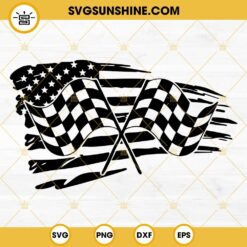 Racing Usa Flag SVG, Checkered Flag SVG, Racelife SVG, Racing SVG