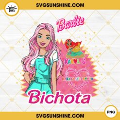 Karol G Barbie SVG, Karol G Pink Hair SVG, Bichota Lets Go Party SVG PNG DXF EPS