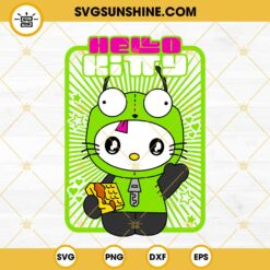 Hello Kitty Gir Invader Zim SVG, Hello Kitty SVG PNG DXF EPS