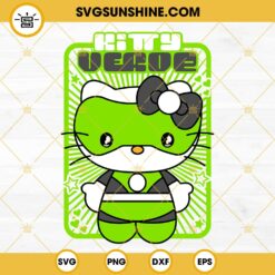 Hello Kitty Green Lantern SVG, Hello Kitty SVG PNG DXF EPS