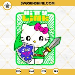 Hello Kitty Link Zelda SVG, Hello Kitty SVG PNG DXF EPS