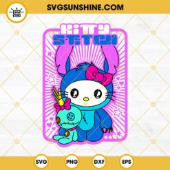 Hello Kitty Stitch SVG, Hello Kitty SVG PNG DXF EPS