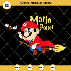 Mario Harry Potter SVG, Super Mario Bros SVG PNG DXF EPS