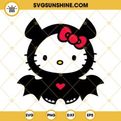 Hello Kitty Bat Halloween SVG