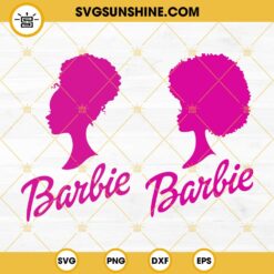 Black Barbie Bundle SVG, Black Princess Doll SVG, Afro Barbie SVG