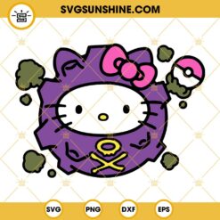 Hello Kitty Koffing SVG, Pokemon SVG PNG DXF EPS