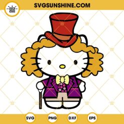 Hello Kitty Mad Hatter SVG, Alice In Wonderland SVG PNG DXF EPS