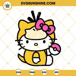 Hello Kitty Psyduck SVG, Pokemon SVG PNG DXF EPS