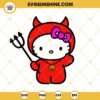 Hello Kitty Red Evil SVG, Hello Kitty Halloween SVG PNG DXF EPS