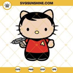 Hello Kitty Scotty SVG, Star Trek Turtles SVG PNG DXF EPS