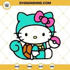 Hello Kitty Squirtle SVG, Pokemon SVG PNG DXF EPS