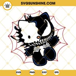 Hello Kitty Venom SVG, Spider Man Halloween SVG PNG DXF EPS