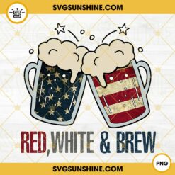 Red White And Brew PNG, 4th Of July Beer PNG, Independence Day Drink PNG