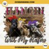 Hanging With My Heifers PNG, Bandana Cow PNG, Funny Farm Animal PNG