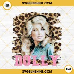 Dolly Parton PNG, Dolly Leopard Print PNG, Country Music Singer PNG