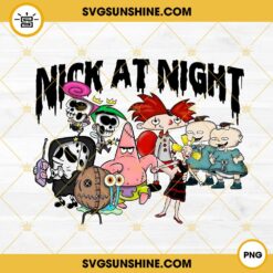 Nick At Night Halloween PNG, Funny Cartoon Halloween PNG Design