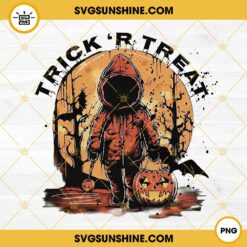 Sam Trick 'r Treat PNG, Pumpkin Spooky Halloween PNG, Horror PNG Digital File