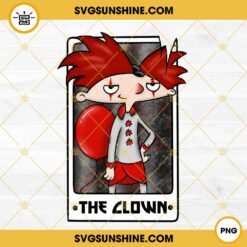 The Clown Arnold Shortman Tarot Card PNG, Hey Arnold Halloween PNG