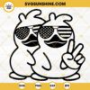 American Sunglasses Duck SVG, American Duck Off Road SVG, 4x4 Car SVG, Duck Jeep SVG PNG DXF EPS