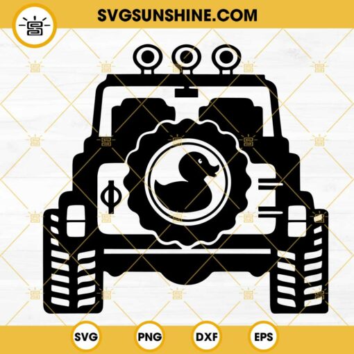 Off Road Duck SVG, Jeep Car SVG, 4×4 Off Road Mountain SVG, Off Roading Car SVG PNG DXF EPS Cricut
