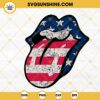 US Flag Tongue Lips SVG, Fourth Of July Lips SVG, Funny American Girl SVG