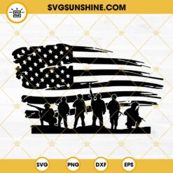 Soldiers American Flag SVG, Veteran Day SVG, Memorial Day SVG, Patriotic SVG
